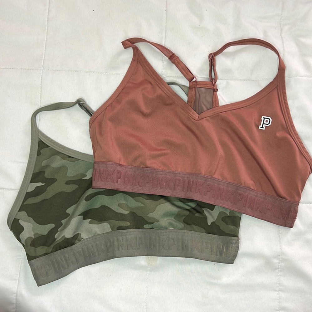 2 PINK sport bras